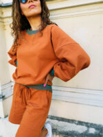 Bluza dresowa Sahara - damska bluza w kolorze miedzianym